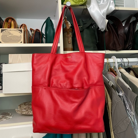 Cole Haan Handbags - GUC Cole Haan Red Leather Bag